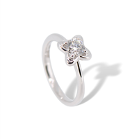 Anello solitario Recarlo XD 024/045 in oro 18k e diamanti naturali Donna  - XD 024/045